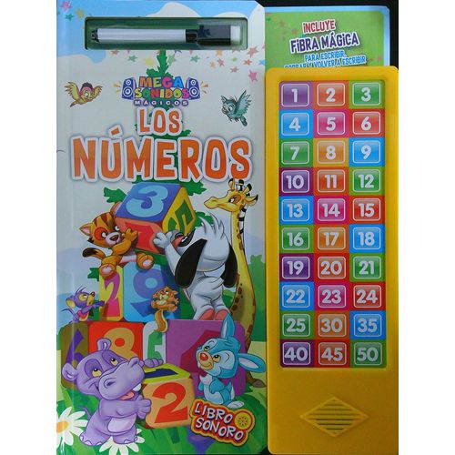 LOS NUMEROS - MEGA SONIDOS MAGICOS - CON FIBRA PARA ESCRIBIR