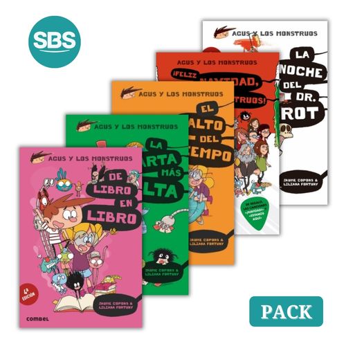PACK AGUS Y LOS MONSTRUOS - LIBRO 1 AL 5 - 5 LIBROS