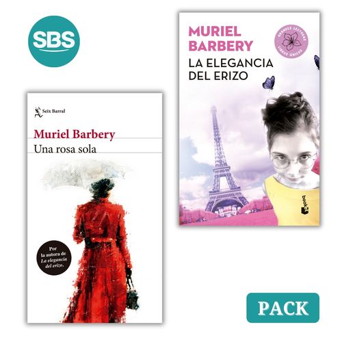 UNA ROSA SOLA + LA ELEGANCIA DEL ERIZO - 2 LIBROS