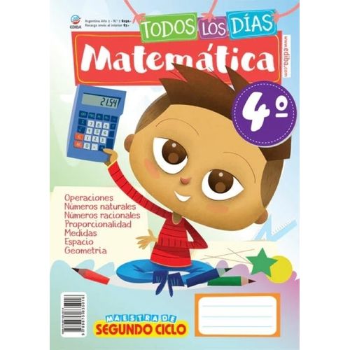 TODOS LOS DIAS MATEMATICA 4 - EDIBA