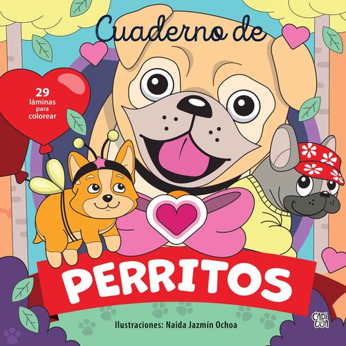 CUADERNO DE PERRITOS - 29 LAMINAS PARA COLOREAR