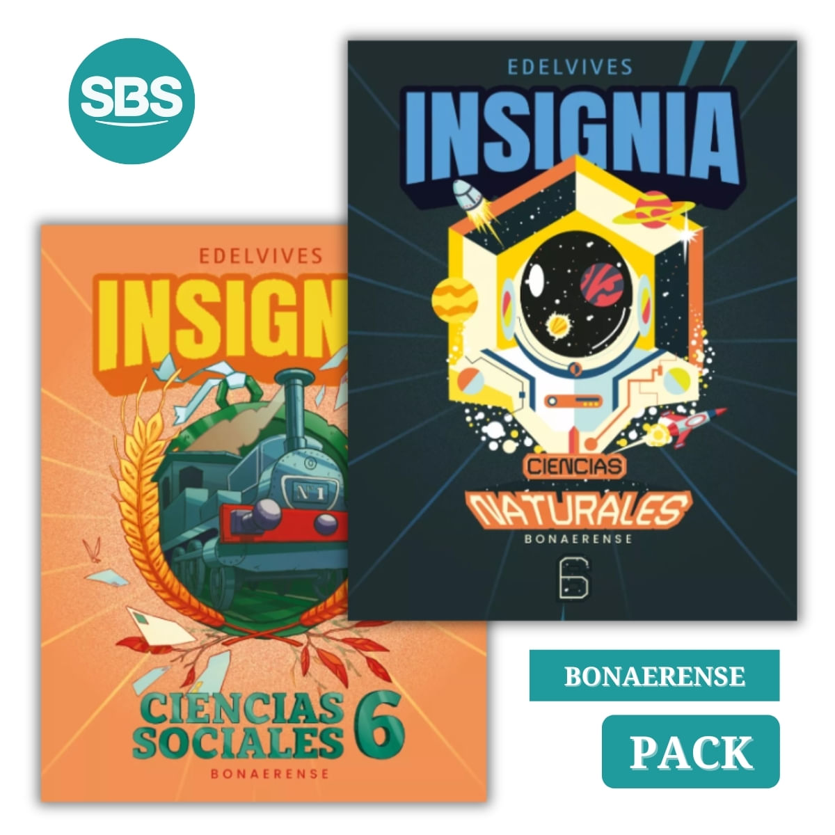 INSIGNIA 6 BONAERENSE - SOCIALES + NATURALES - 2 LIBROS
