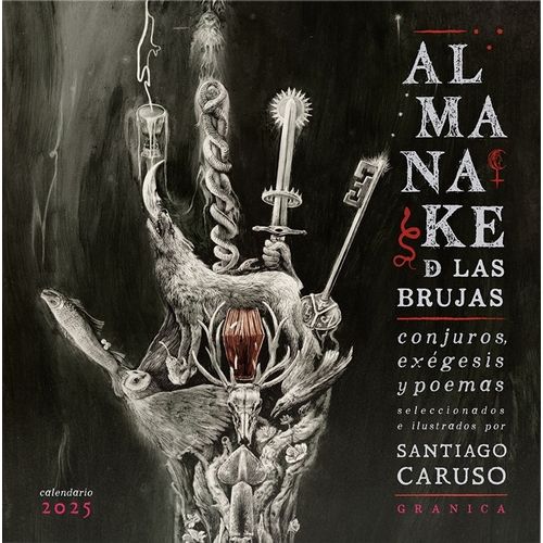 CALENDARIO 2025 ALMANAKE DE BRUJAS DE PARED - SANTIAGO CARUS