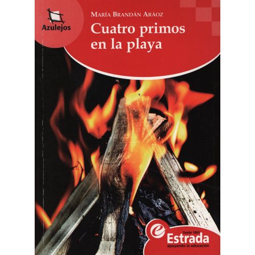 CUATRO PRIMOS EN LA PLAYA - AZULEJOS ROJO