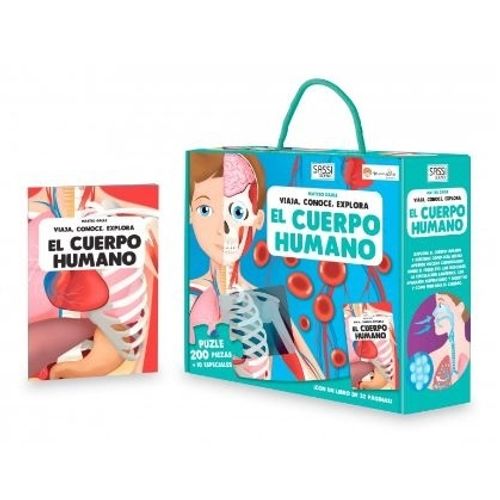 EL CUERPO HUMANO - LIBRO + PUZZLE 200 PIEZAS