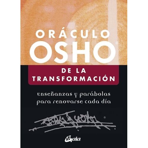 ORACULO OSHO DE LA TRANSFORMACION (LIBRO + CARTAS)