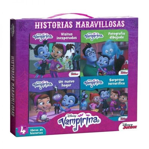 VAMPIRINA HISTORIAS MARAVILLOSAS - VALIJA CON 4 LIBROS