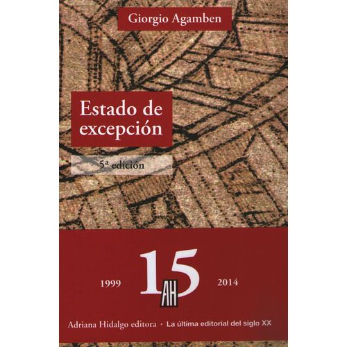 ESTADO DE EXCEPCION 5/ED. - GIORGIO AGAMBEN
