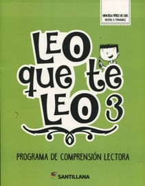 LEO QUE TE LEO 3 - PROGRAMA DE COMPRENSION LECTORA