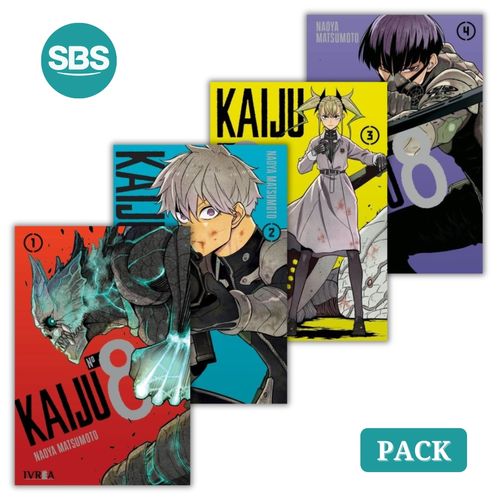 PACK KAIJU N°8 - VOL 1 AL 4 - 4 LIBROS