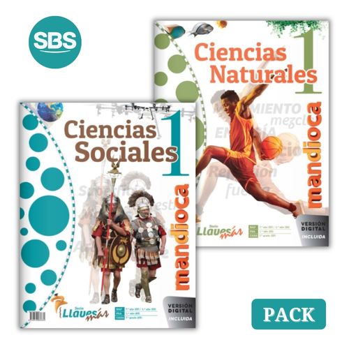 LLAVES MAS 1 - SOCIALES + NATURALES - 2 LIBROS