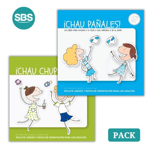 CHAU CHUPETE + CHAU PAÑALES - 2 LIBROS