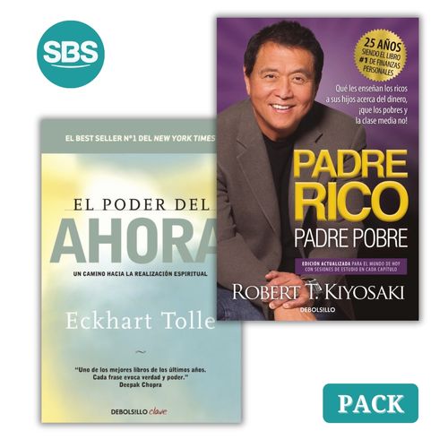PACK DEBOLSILLO: EL PODER DEL AHORA + PADRE RICO, PADRE POBR