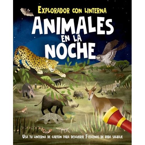 LIBRO ANIMALES EN LA NOCHE - EXPLORADOR CON LINTERNA- LISA R