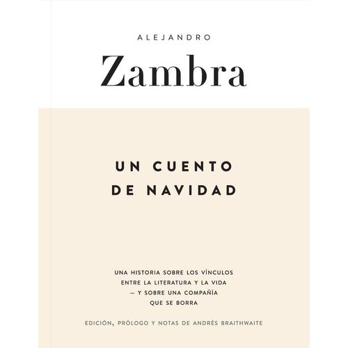 UN CUENTO DE NAVIDAD - ALEJANDRO ZAMBRA
