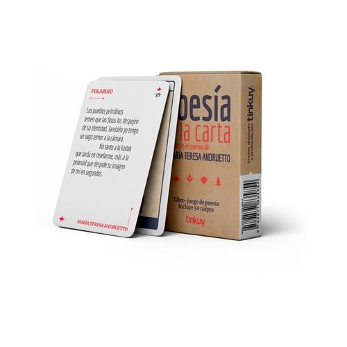 POESIA A LA CARTA - MARIA TERESA ANDRUETTO - LIBRO + 50 CART