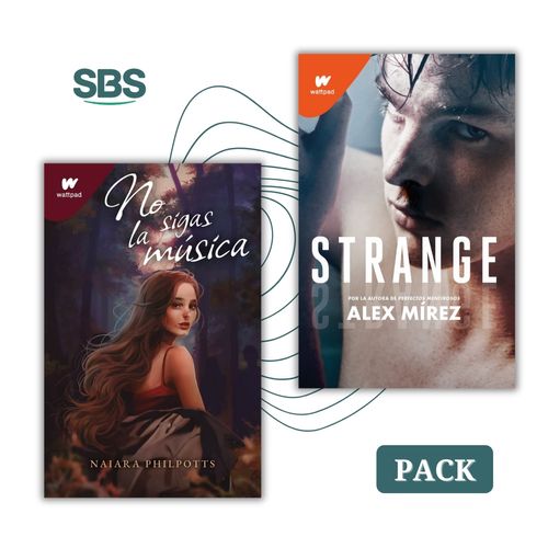 ROMANCES WATTPAD - NO SIGAS LA MUSICA + STRANGE - 2 LIBROS