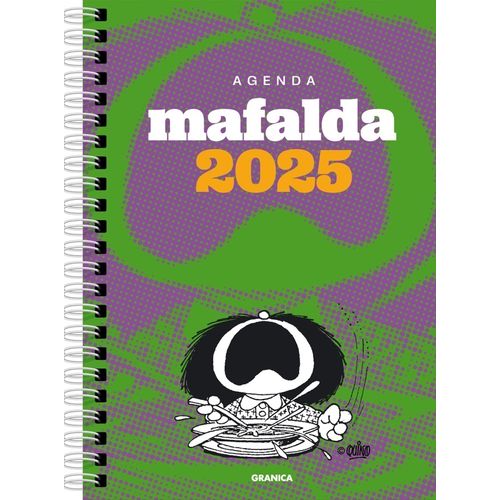 AGENDA 2025 MAFALDA ANILLADA FEMINISTA VERDE-GRIS - QUINO AGENDA 2025 MAFALDA ANILLADA FEMINISTA VERDE-GRIS - QUINO
