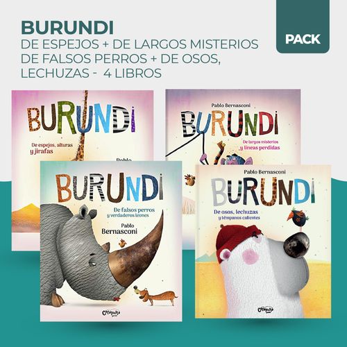 PACK BURUNDI 4 LIBROS - PABLO BERNASCONI