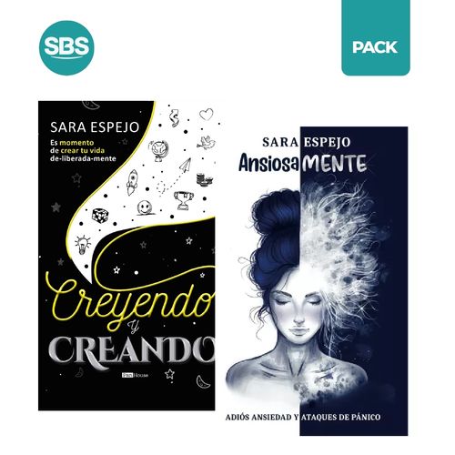 ANSIOSAMENTE + CREYENDO Y CREANDO - 2 LIBROS - ESPEJO