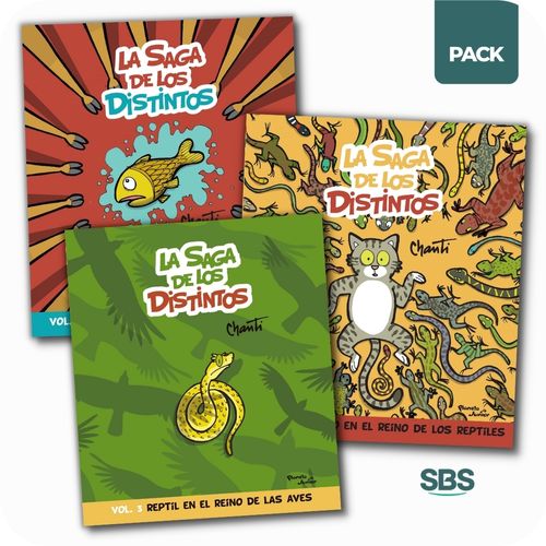 SAGA DE LOS DISTINTOS - 3 LIBROS - CHANTI