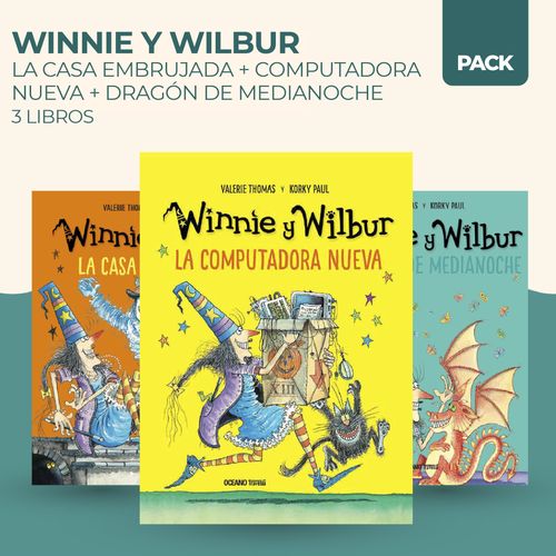 WINNIE Y WILBUR CASA + COMPUTADORA + DRAGON - 3 LIBROS - THO