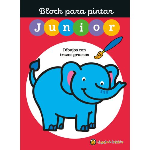 BLOCK PARA PINTAR JUNIOR 3 - ELEFANTE - DIBUJOS CON TRAZOS G BLOCK PARA PINTAR JUNIOR 3 - ELEFANTE - DIBUJOS CON TRAZOS G
