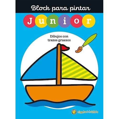 BLOCK PARA PINTAR JUNIOR 4- BARCO- DIBUJOS CON TRAZOS GRUESO BLOCK PARA PINTAR JUNIOR 4- BARCO- DIBUJOS CON TRAZOS GRUESO