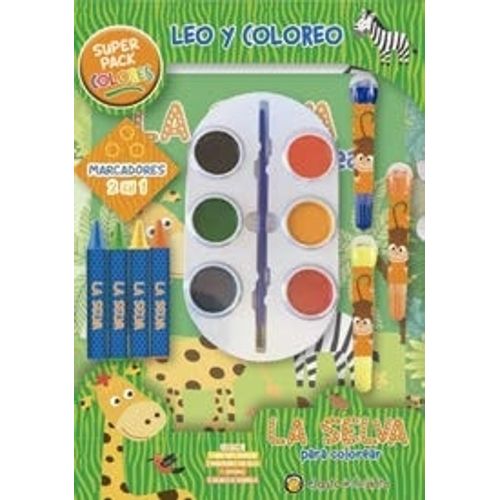 LA SELVA PARA COLOREAR - SUPER PACK COLORES LA SELVA PARA COLOREAR - SUPER PACK COLORES