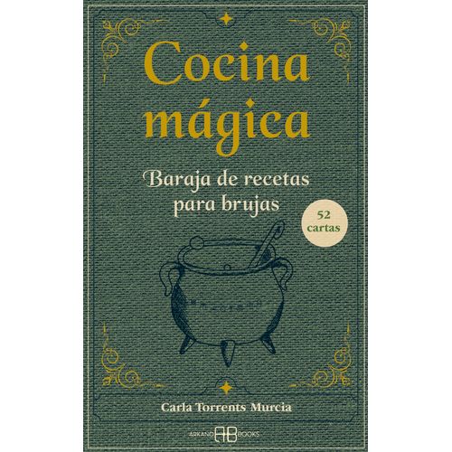 COCINA MAGICA - BARAJA DE RECETAS PARA BRUJAS - LIBRO + 52 C