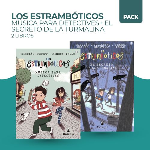 MUSICA PARA DETECTIVES + SECRET DE LA TURMALINA - 2 LIBROS -