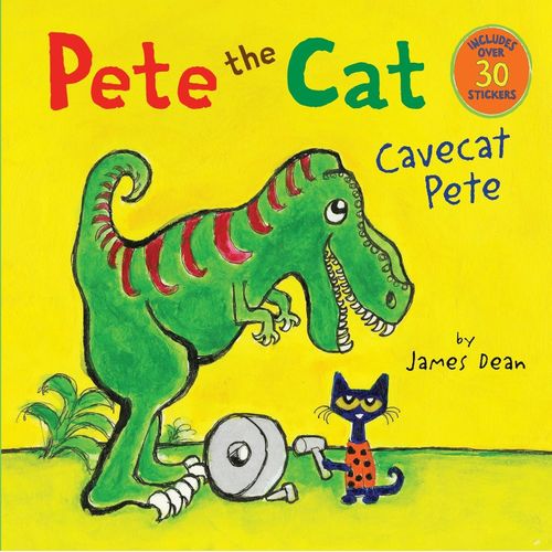 PETE THE CAT - CAVE CAT PETE - WITH STICKERS - JAMES DEAN