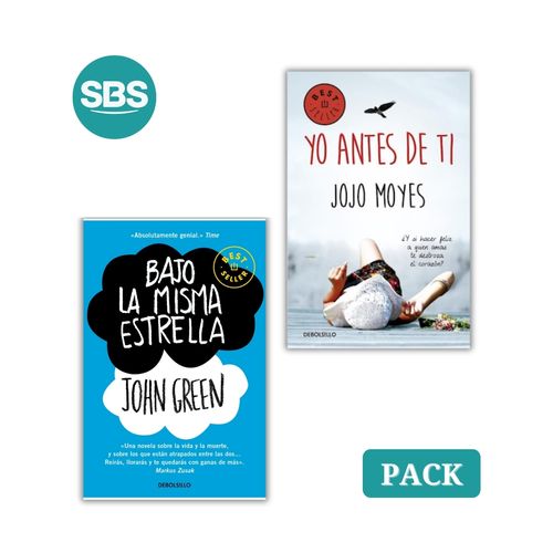 PACK BAJO LA MISMA ESTRELLA + YO ANTES DE TI - 2 LIBROS