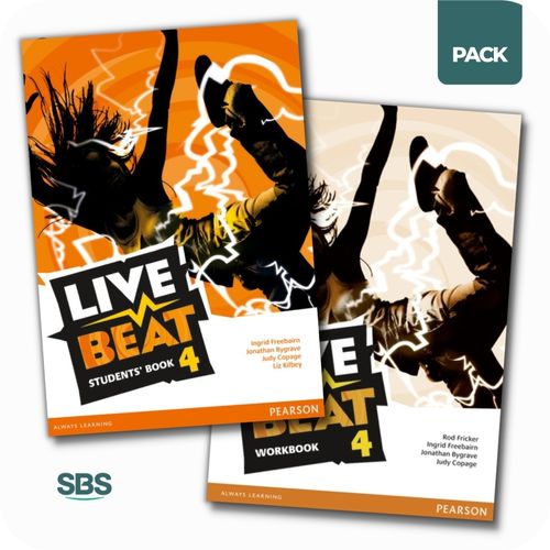 LIVE BEAT 4 - STUDENT'S BOOK + WORKBOOK PACK - 2 LIBROS