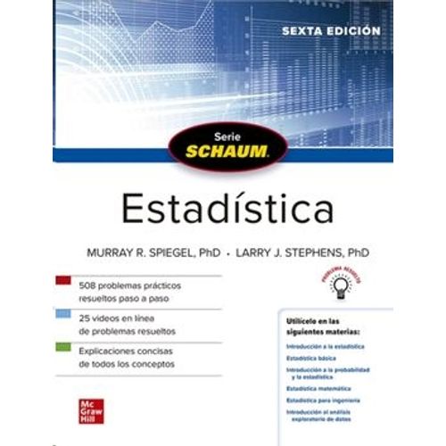 ESTADISTICA 6/ED. - SCHAUM - MURRAY R. SPIEGEL - LARRY J. ST