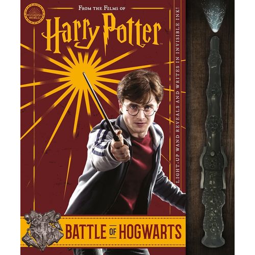 BATTLE OF HOGWARTS - HARRY POTTER - BOOK AND WAND SET