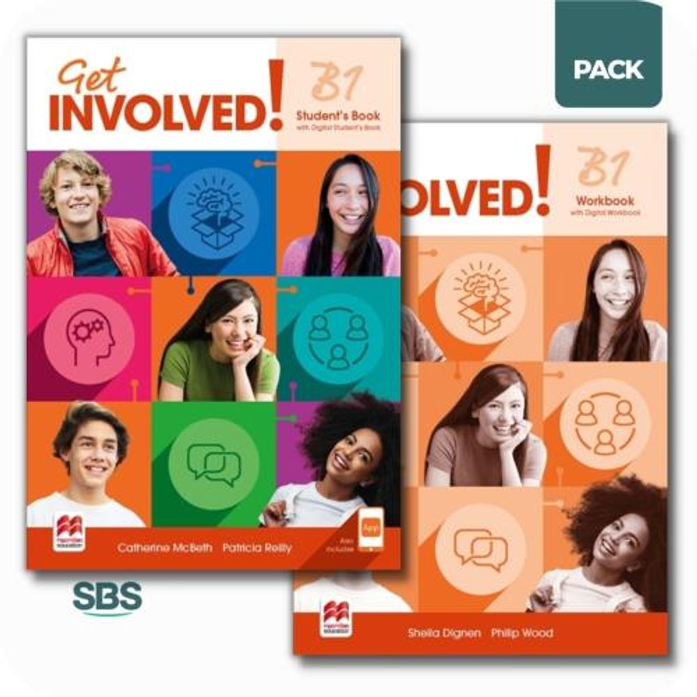 GET INVOLVED B1 - STUDENT'S BOOK + WORKBOOK PACK - 2 LIBROS - SBS Librerias