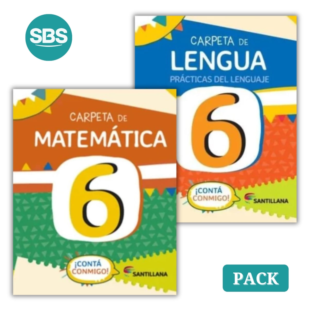CONTA CONMIGO! 6 - LENGUA + MATEMATICA - 2 LIBROS