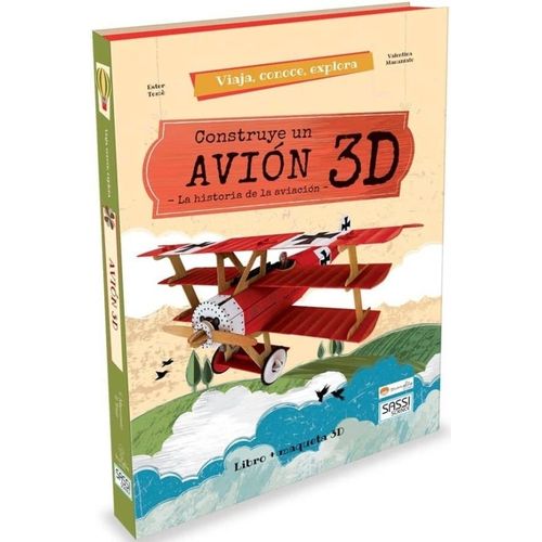 CONSTRUYE EL AVION 3D - LA HISTORIA DE LA AVIACION - LIBRO +