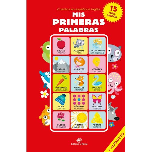MIS PRIMERAS PALABRAS - 15 MINI LIBROS - ESPAÑOL / INGLES