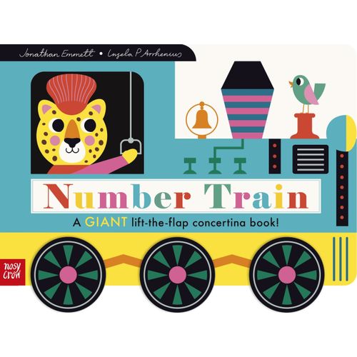 NUMBER TRAIN - A GIANT LIFT-THE-FLAP CONCERTINA BOOK