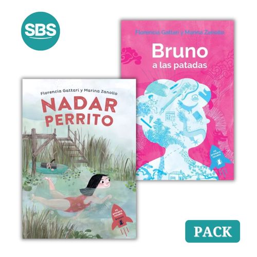 PACK BRUNO A LAS PATADAS + NADAR PERRITO - 2 LIBROS