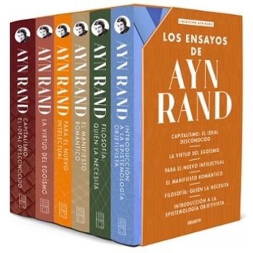 PACK ENSAYOS AYN RAND - 6 LIBROS + ESTUCHE