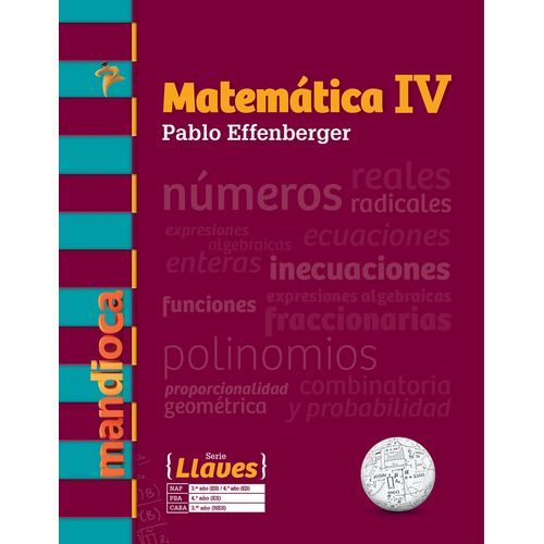 MATEMATICA IV - SERIE LLAVES - LIBRO + ACCESO DIGITAL