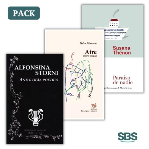 PACK POESIA ARGENTINA - STORNI / THENON / PIDEMUNT - 3 LIBRO