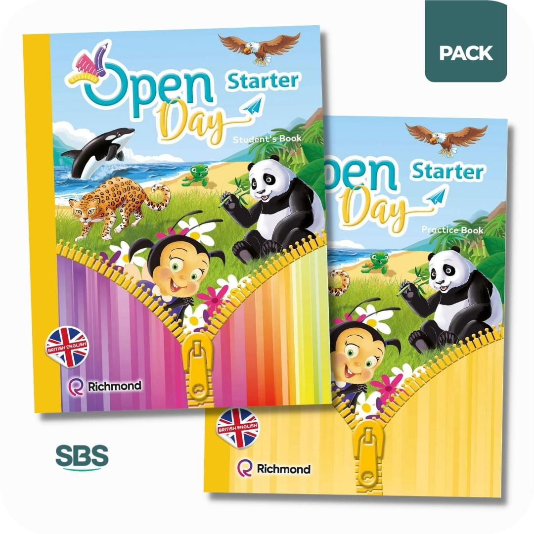 OPEN DAY STARTER - STUDENT'S BOOK + WORKBOOK PACK - 2 LIBROS