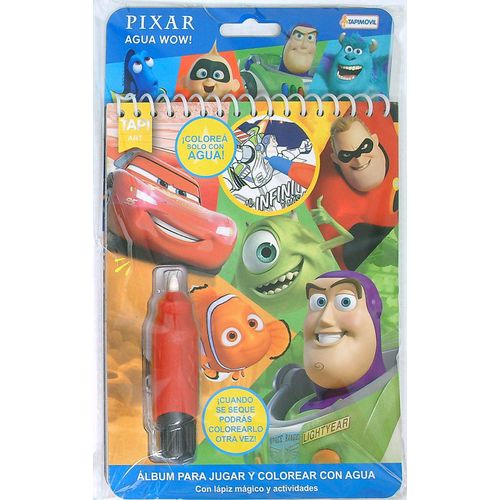 PIXAR - AGUA WOW - TAPI ART - INCLUYE LAPIZ MAGICO DE AGUA