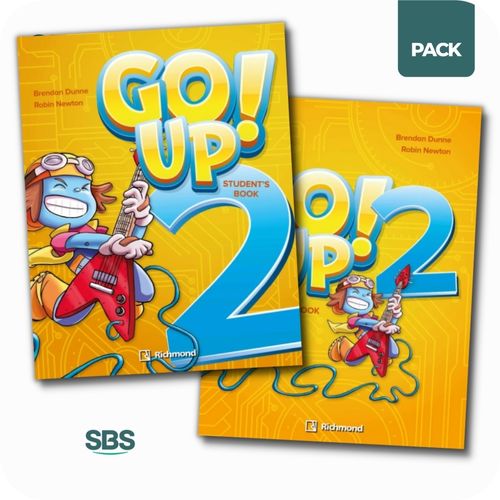 GO UP 2 - STUDENT'S BOOK + WORKBOOK PACK - 2 LIBROS