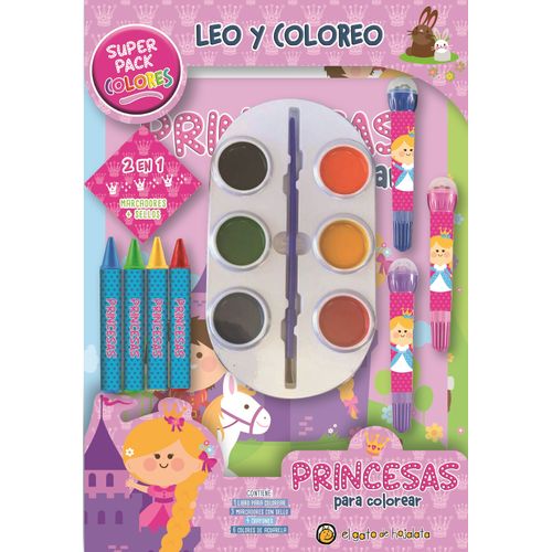 PRINCESAS PARA COLOREAR - SUPER PACK COLORES