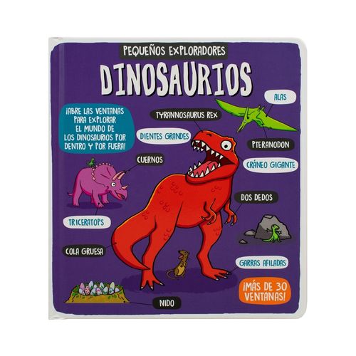 DINOSAURIOS - PEQUEÑOS EXPLORADORES - MAS DE 30 VENTANAS DINOSAURIOS - PEQUEÑOS EXPLORADORES - MAS DE 30 VENTANAS